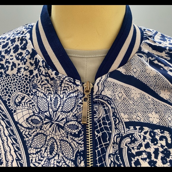 Women’s Lightweight printed satin bomber jacket - Picture 5 of 8